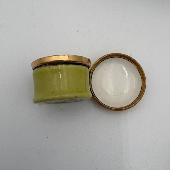 VTG Halcyon Days Bilston Battersea Enamels Owl Trinket‎ Pilll Box England - Picture 4 of 8